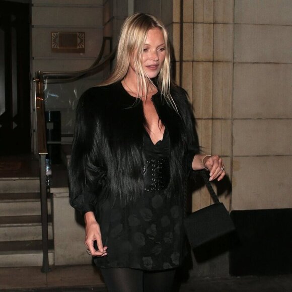 Vintage 40's 50's A.WURM FINE FURS Black Fur Chubby Crop Jacket, One Size - Picture 15 of 16